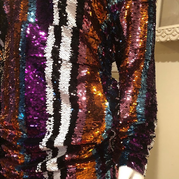 Plus Size Sequin Dress w/ Front pockets - Picture 5 of 8